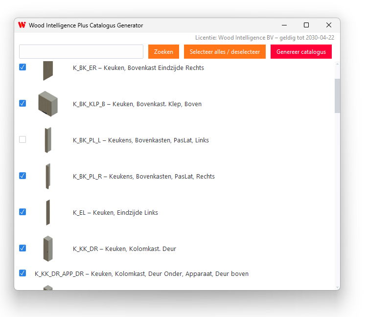 imos iX Catalogus Generator